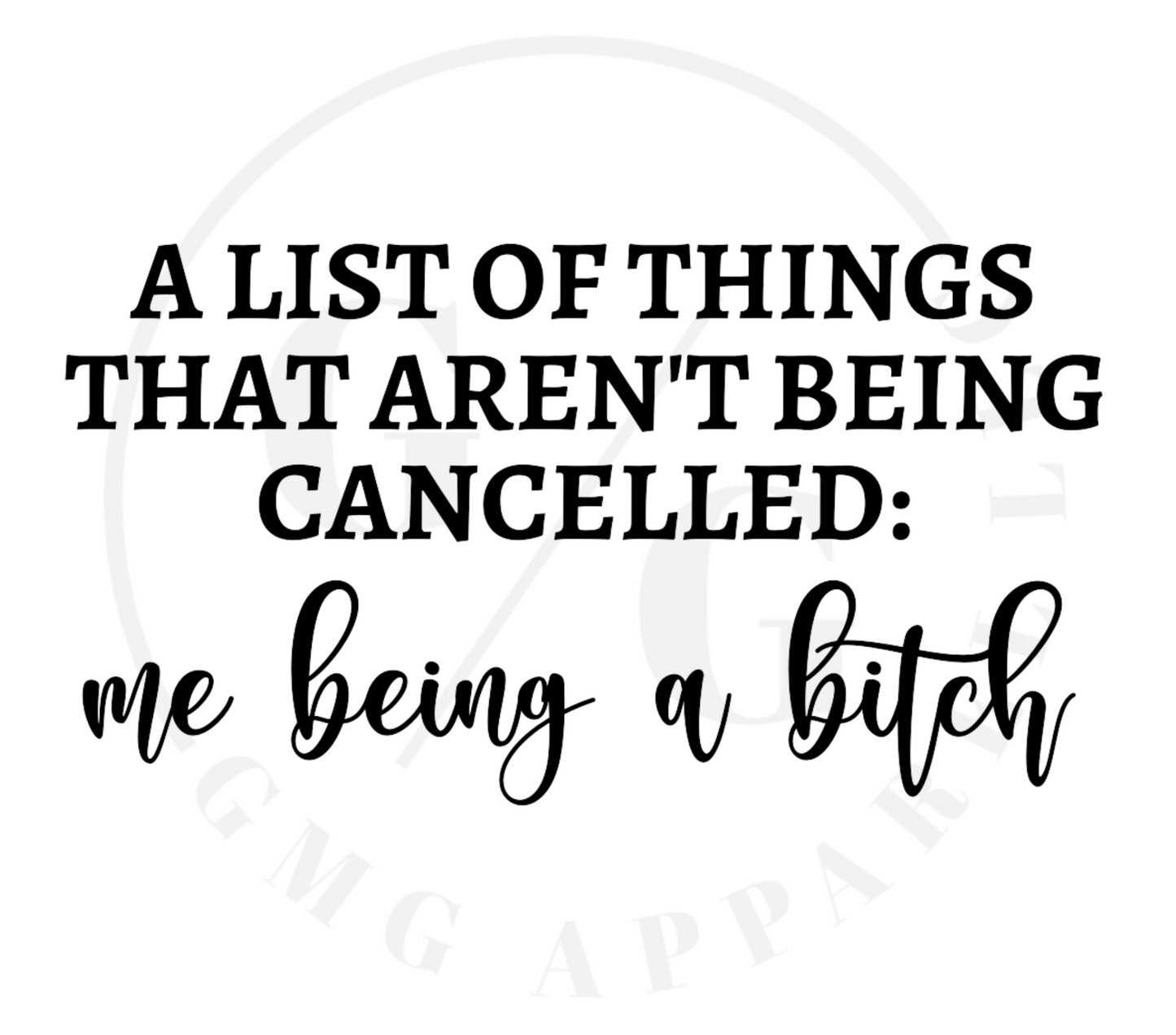 List Of Things T-Shirt