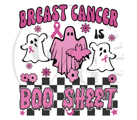Breast Cancer Is Boo Sheet Crewneck