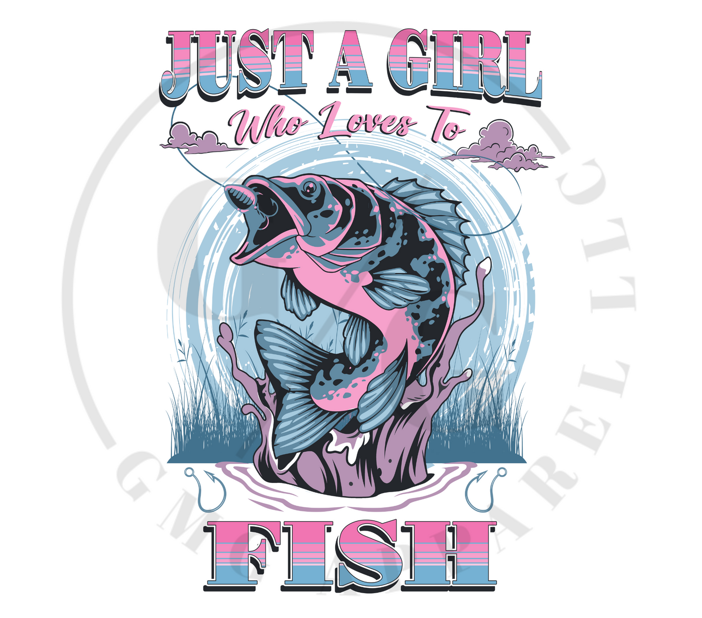 Just A Girl Who Loves To Fish Crewneck